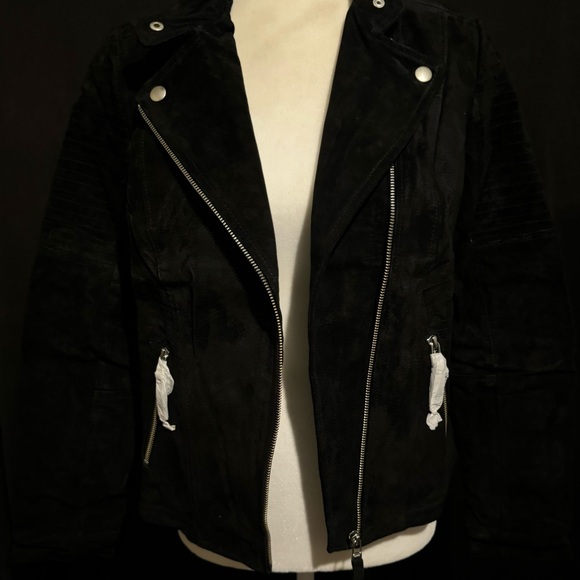 Jackets & Blazers - NWT 100% GENUINE SUEDE LEATHER motorcycle style jacket